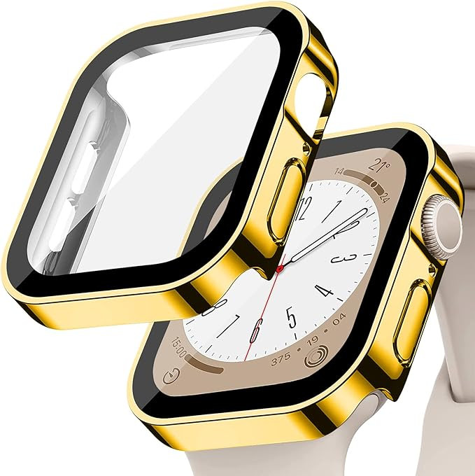 Tempered Glass Screen Protector for Apple Watch case Series SE 9 8 7 6 5 4 40mm 44mm 41mm 45mm 49... | Amazon (US)