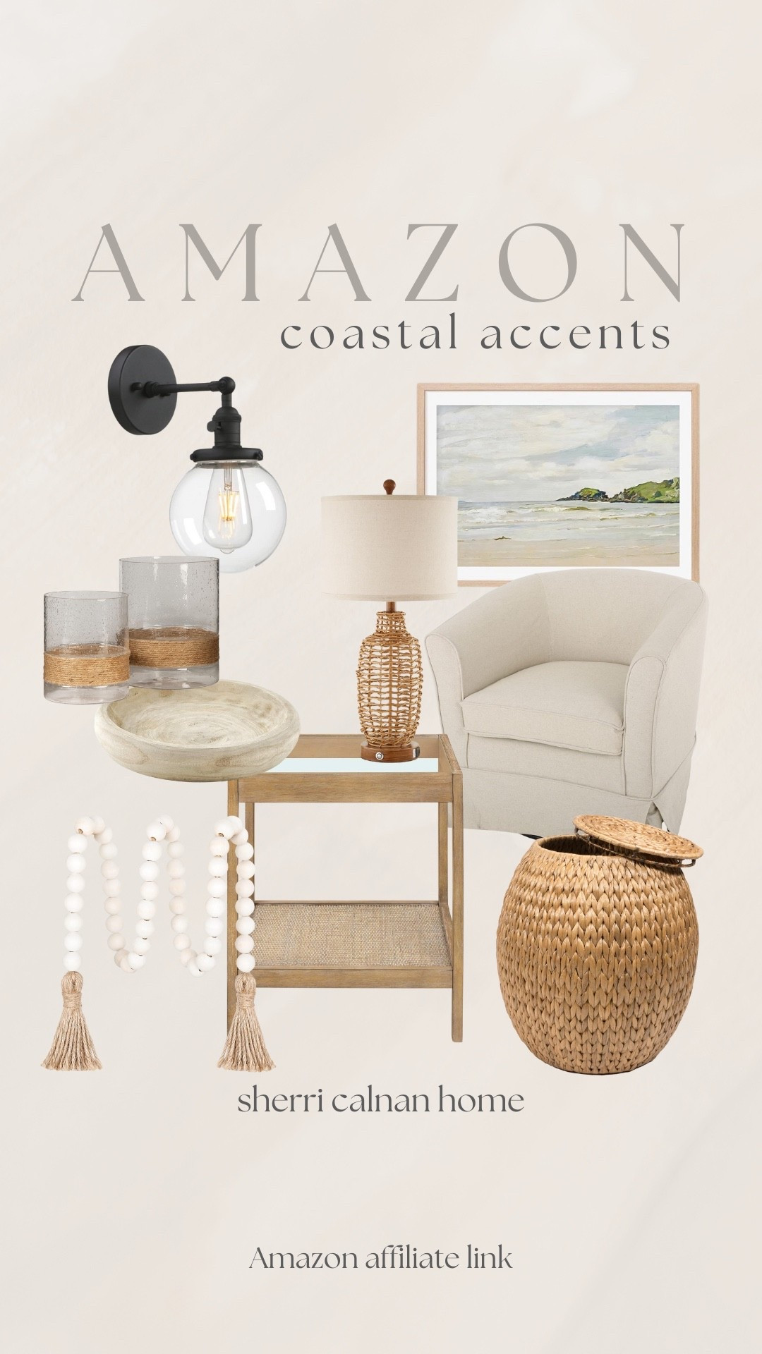 Amazon Coastal Accents

Coastal home accents, woven accents, wicker accents, woven home decor, coastal home decor, white beads, wicker basket, white cloth chair, ocean art, Sherri calnan home

#LTKHome #LTKSummerEdit #LTKStyleTip