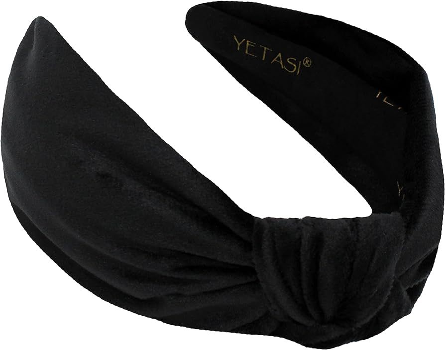 YETASI Black Headband is Well Made. Velvet Headbands for Women are Uniquely Made of Non Slip Mate... | Amazon (US)