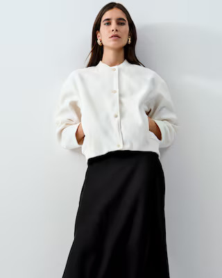 F&F Satin Slip Midi Skirt in Black | Tesco F&F