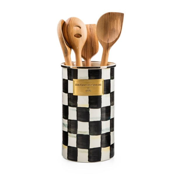 MacKenzie-Childs Courtly Check Utensil Holder | MacKenzie-Childs