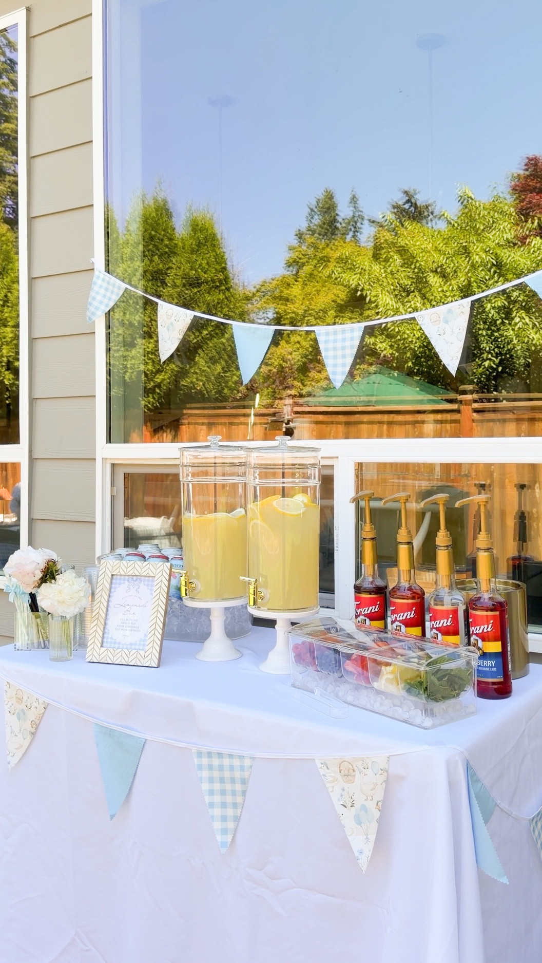 DIY LEMONADE BAR! When the second mama-to-be requests a lemonade bar, you make it happen! 🍋🪿💙 We did lemonade, toppings, syrups, and cute cups + straws! ✨ P.S. @bloomsupps is 25% off for Amazon Prime Day!

Drink dispenser, ice bucket, sparkling water, Bloom pop, syrup dispenser, Torani drink syrup, folding table, condiment tray, cup holder, striped paper straws, Silly goose party decorations and napkins

#LTKsummer #LTKhome