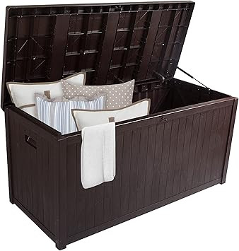 SUNVIVI OUTDOOR Patio Storage Deck Box, 120 Gallon Outdoor Deck Boxes with Handles Water-Resistan... | Amazon (US)
