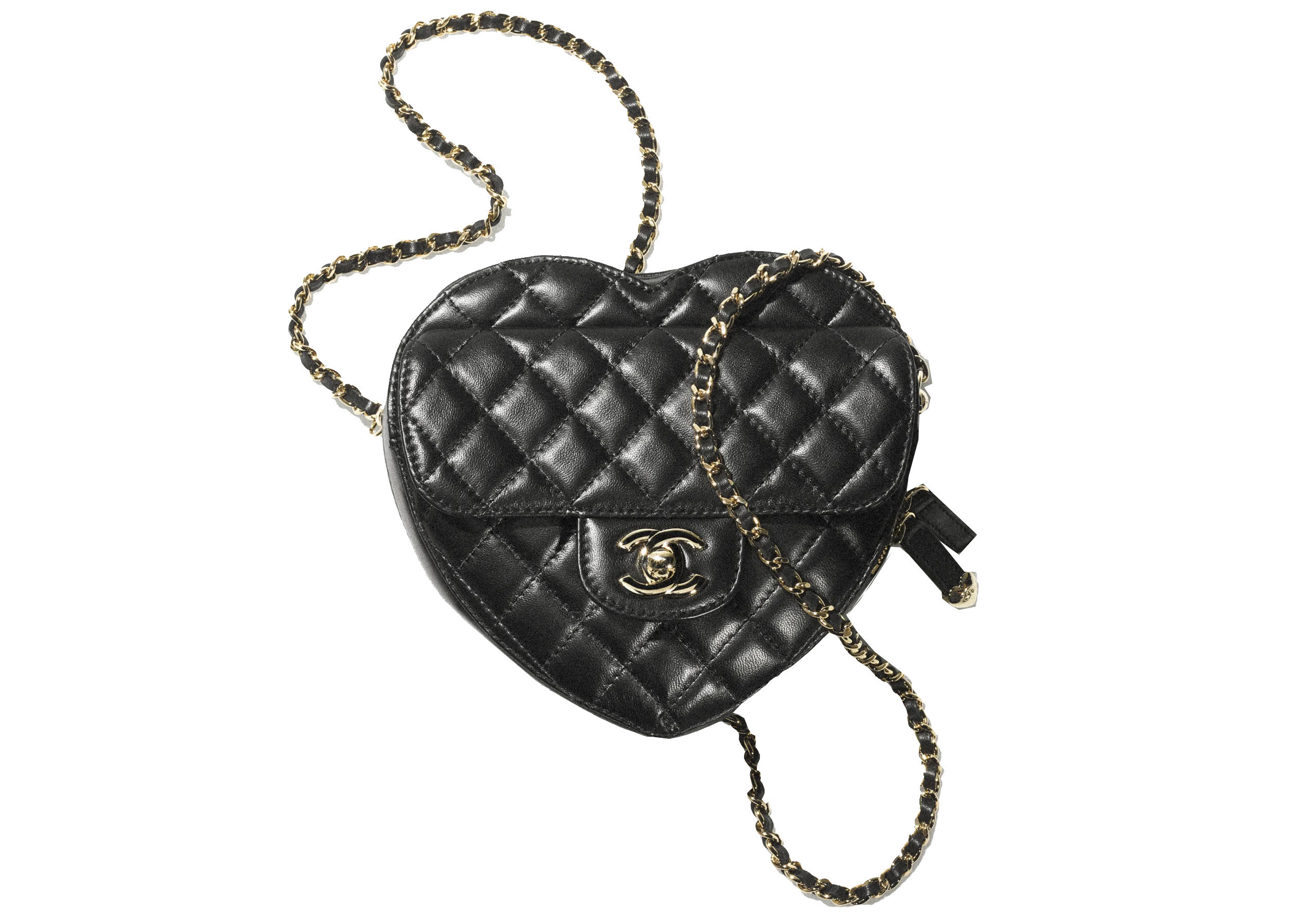 Chanel Heart Bag 22S Black Lambskin | StockX
