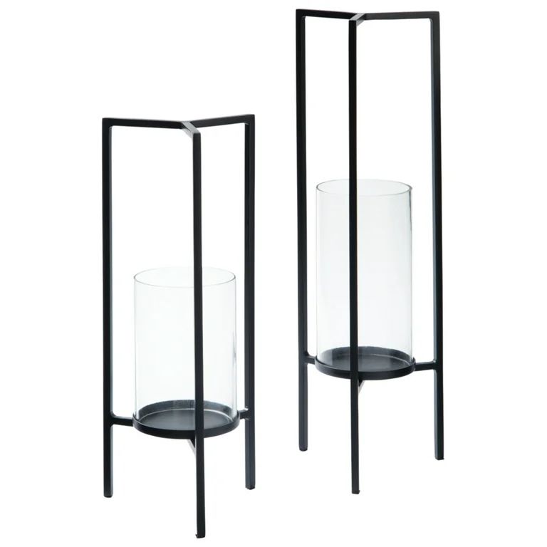 Signature Design Ginette Black Candle Holder Set of 2 | Walmart (US)