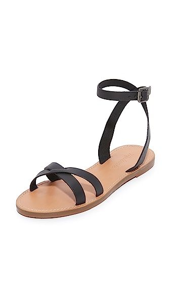 Madewell Boardwalk Ankle Wrap Sandals | Shopbop