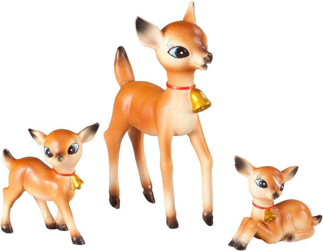 HOLIDAY PEAK Vintage Resin Reindeer, Set of 3 | Amazon (US)