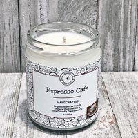 Espresso Cafe Organic Soy Candle - Vegan Gifts- Coffee House Scents- Housewarming Birthday Gifts Whi | Etsy (US)