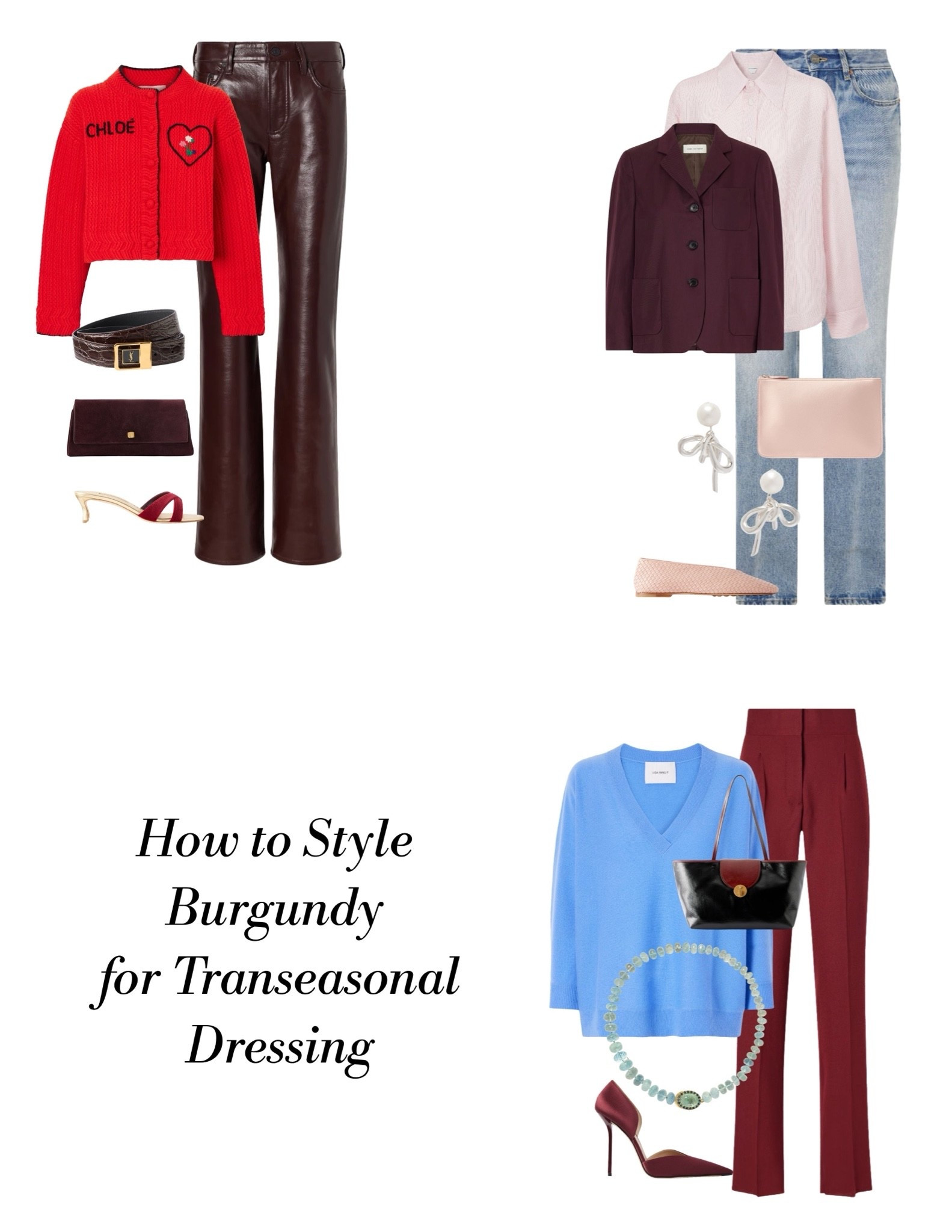 How to Style Burgundy 🍷

#LTKNYFW #LTKSeasonal #LTKWorkwear