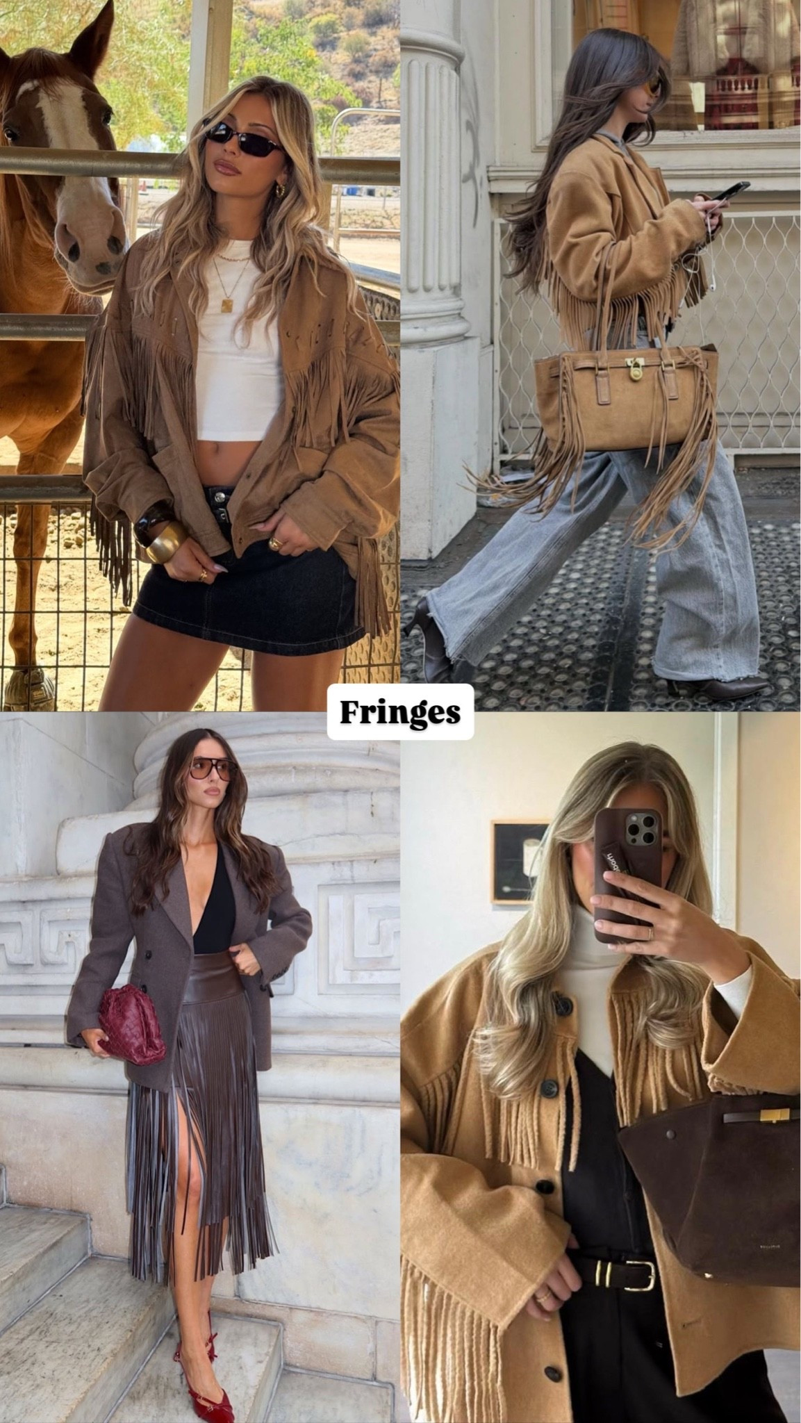 Fringes
A little fringe makes every fall look better 🤎
#FringeStyle #FallFashion #FallTrends #LTKStyle

#LTKSaleAlert #LTKootd