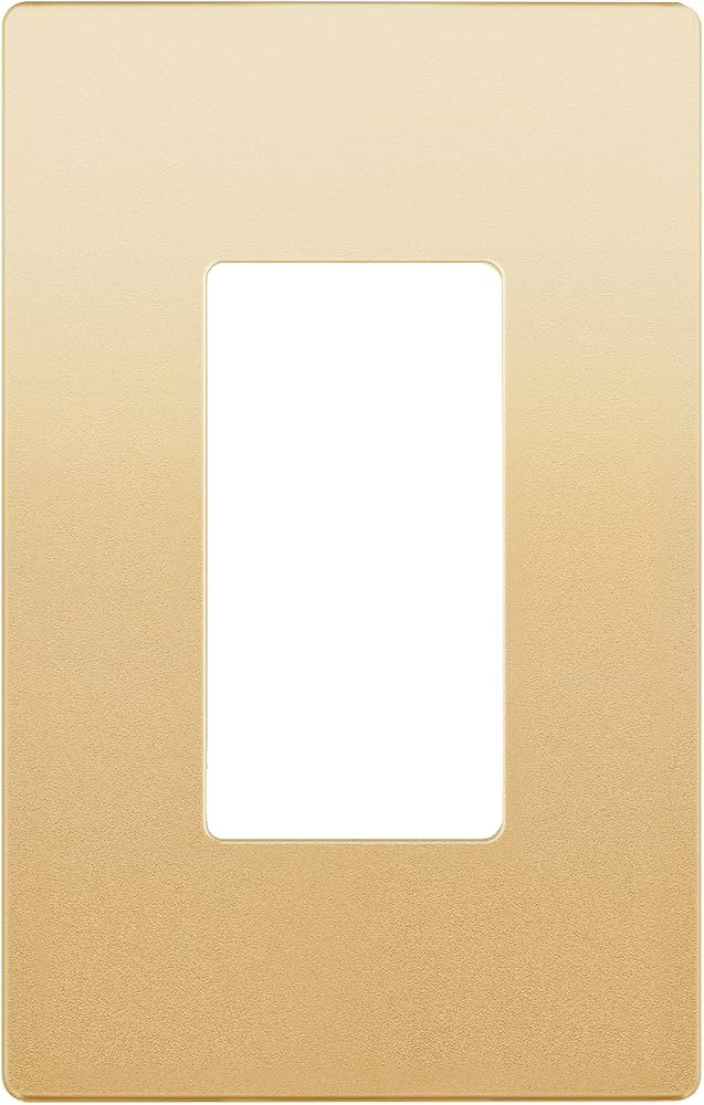 LIDER Matte Finish Decorator Switch Cover, Screwless Wall Plate, Mid-Size 1-Gang 4.88" x 3.11", U... | Amazon (US)