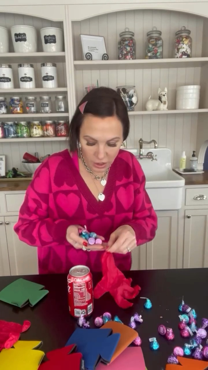 Craft supplies you’ll need to make this cute classroom valentine. 

Supplies: 
Can coolers 
Red Rubber gloves 
Can of pop
Candy
Tulle (same color as can cooler) 
Googly eyes
Orange cardstock or paper 

#LTKGiftGuide #LTKSeasonal #LTKWatchNow