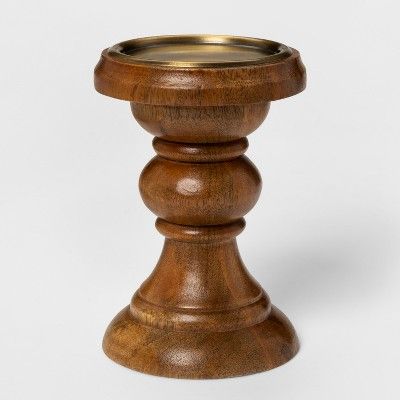 Candle Holder Small - Wood - Threshold™ | Target