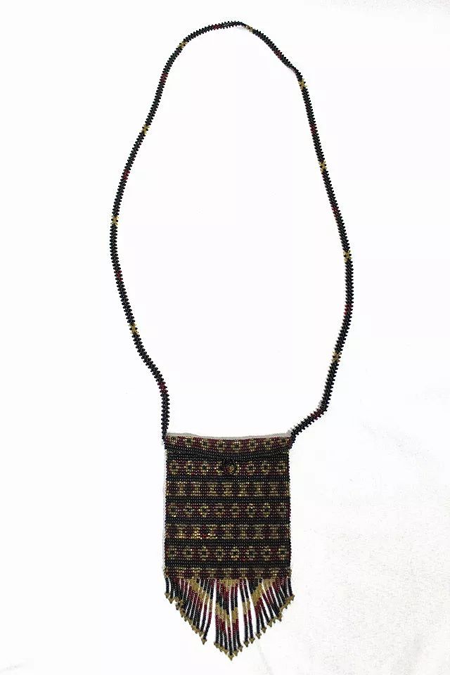 1970s Black Beaded Fringe Pouch Necklace Bag Selected By Moons + Junes Vintage | Free People (Global - UK&FR Excluded)