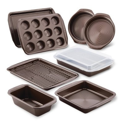 Circulon 10pc Nonstick Bakeware Set Chocolate Brown | Target