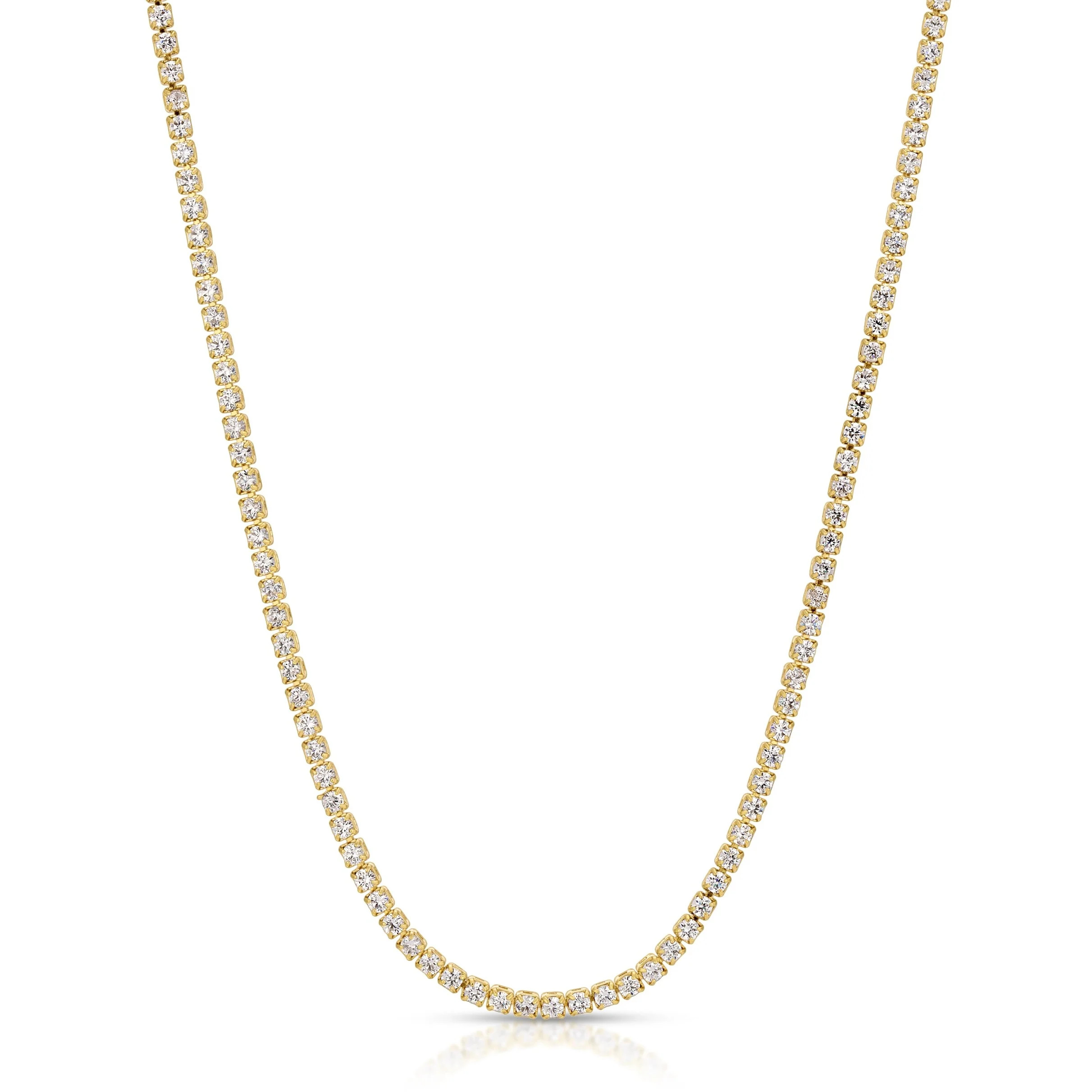 Gracie Tennis Necklace - White | Joy Dravecky