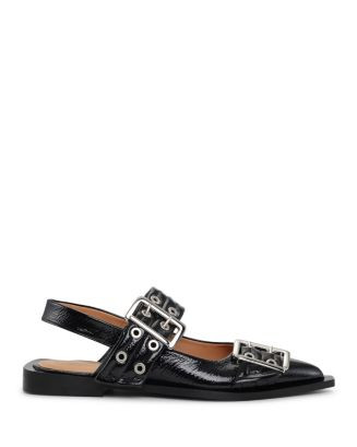Women's Feminine Buckle Slingback Ballerina Flats | Bloomingdale's (AU)