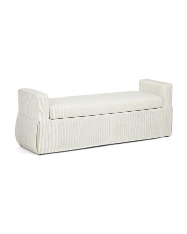 60.5X21 Cleo Storage Bench, Polyester | TJ Maxx