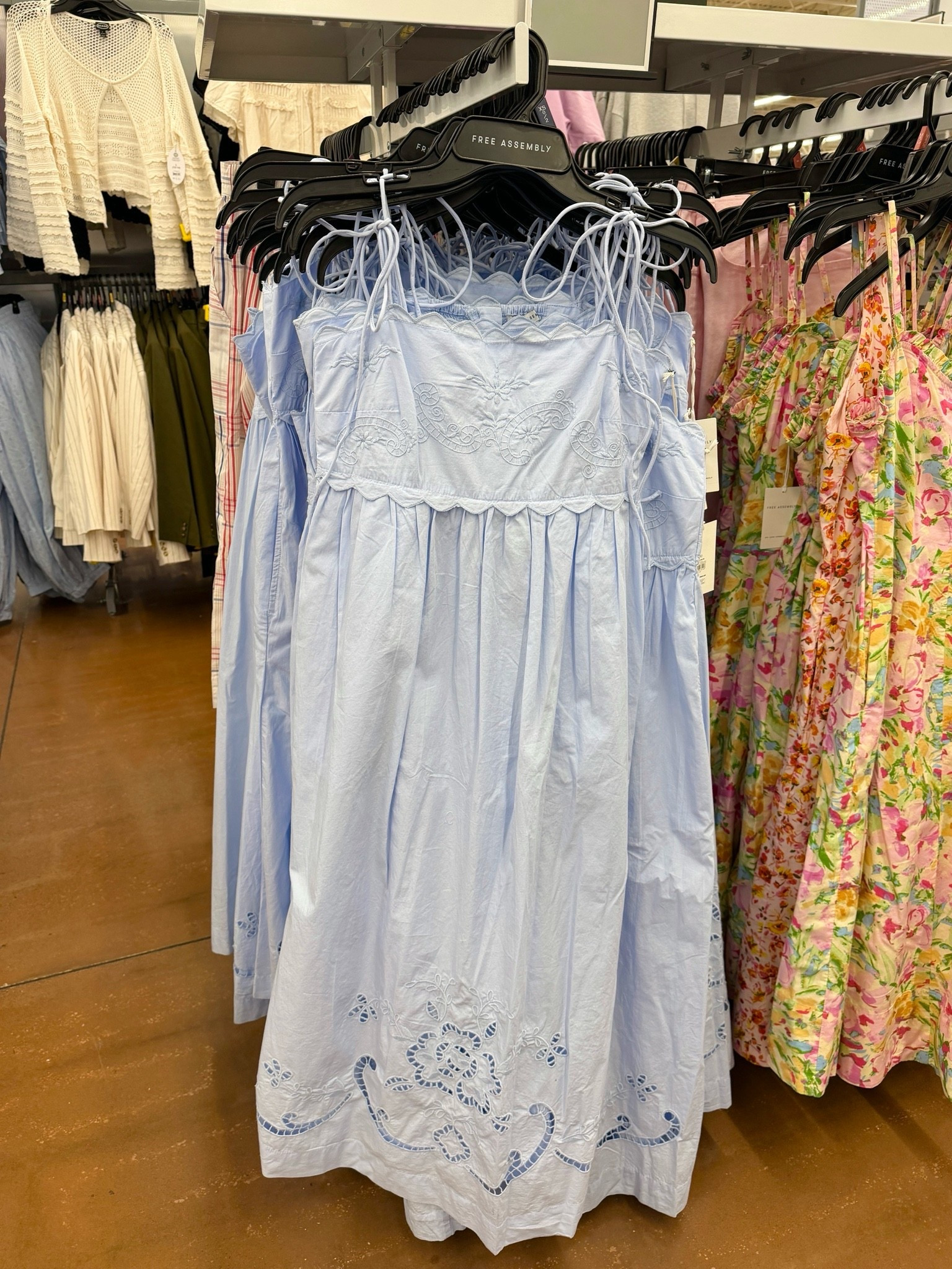 Major sale alert! 🔔 This gorgeous embroidered midi dress from Walmart is such a cute summer dress. 🩵 The blue is absolutely stunning (although sizes are going fast!), and the black version is just as chic with much better size availability. ☺️ I love the beautiful embroidered detailing—it gives the dress such an elevated, boutique feel. Such a pretty option for vacations, brunch, summer events, or dinner out. Linked it here! 💙 #walmartfind #summerdress #budgetfriendlyfashion

#LTKSaleAlert #LTKSeasonal #LTKPetite