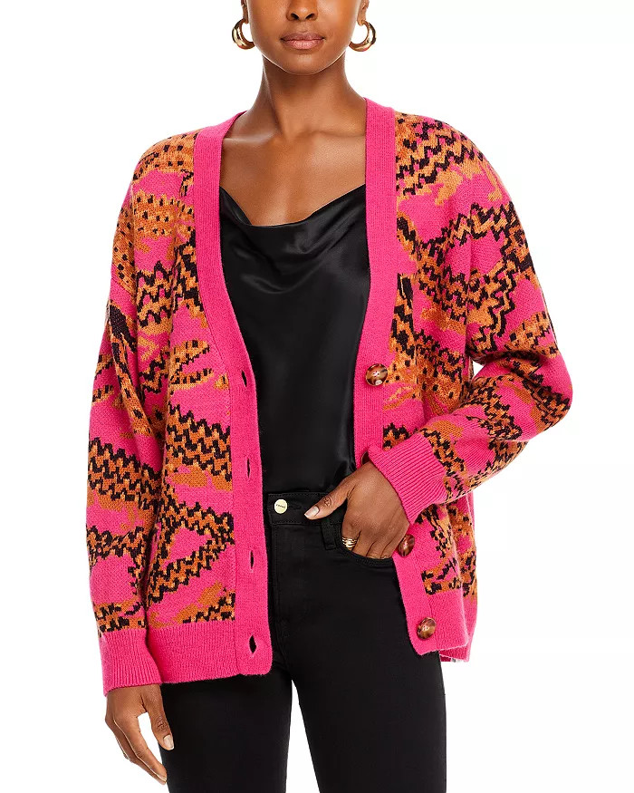 Croco Knit Cardigan | Bloomingdale's (US)