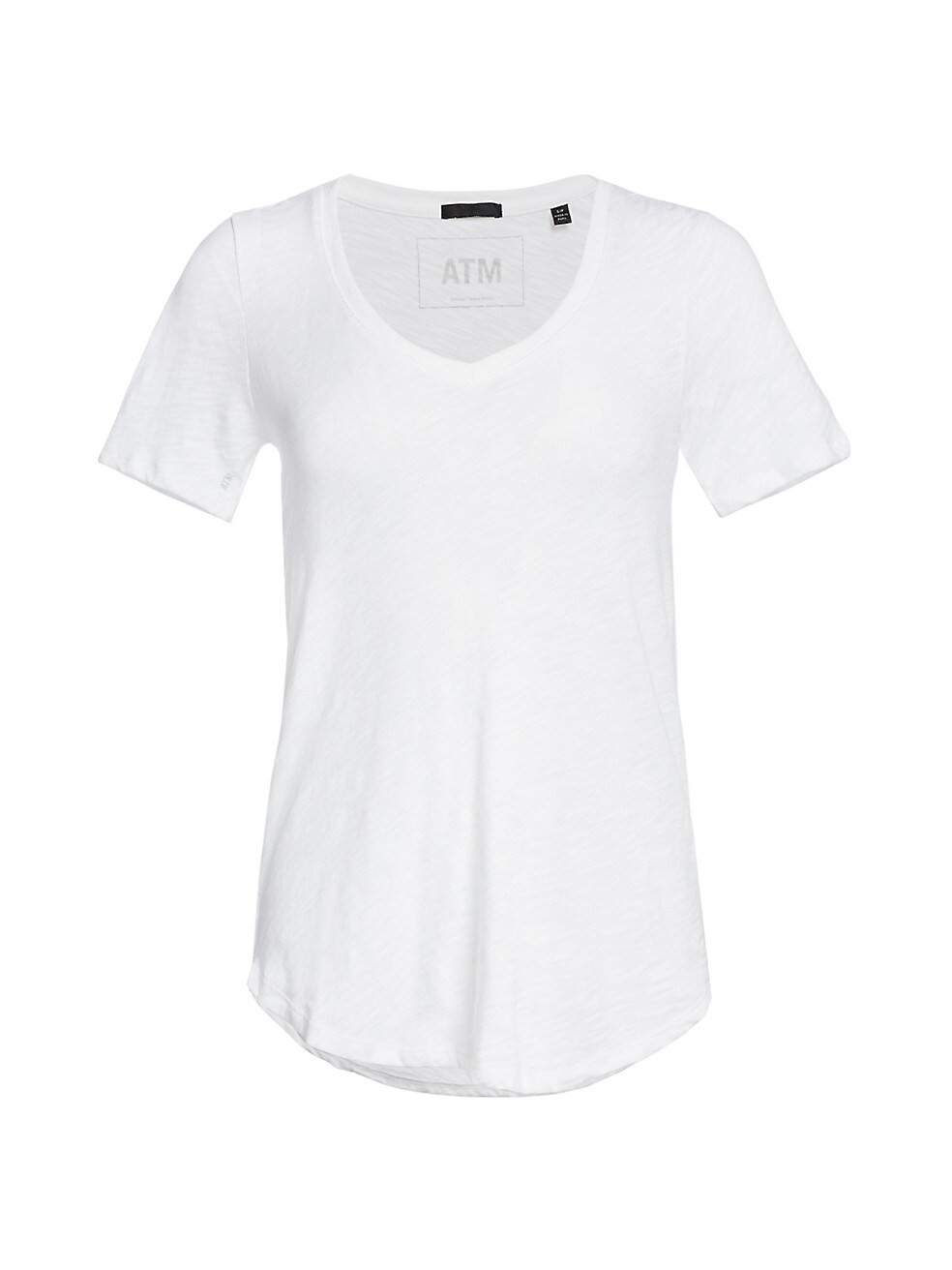 ATM Anthony Thomas Melillo Cotton Slub V-Neck Tee | Saks Fifth Avenue