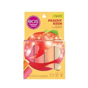 eos Lip Balm Gift Set- Peachy Keen, Limited-Edition Lip Moisturizer, Variety Pack, 0.14 oz, 4-Pac... | Amazon (US)