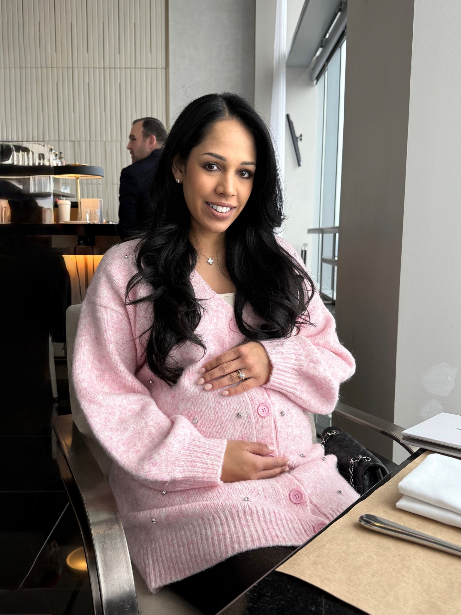 Cozy pink embellished sweater dress 💗 Sweater dress is non maternity so sized up to fit the bump #bumpstyle #stylethebump #revolve #recolvedress 

revolve dress
revolve sweater dress
pink sweater dress
embellished sweater dress
style the bump
bump style
maternity sweater dress
pregnancy style
holiday style
holiday wear
holiday party wear

#LTKmomlife #LTKHoliday #LTKBump