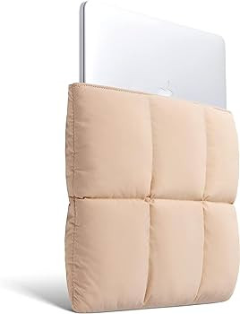 Comfyable Puffy Laptop Sleeve 13 Inch 14 Inch, Quilted Puffer Laptop Carrying Case for Women, Pil... | Amazon (US)