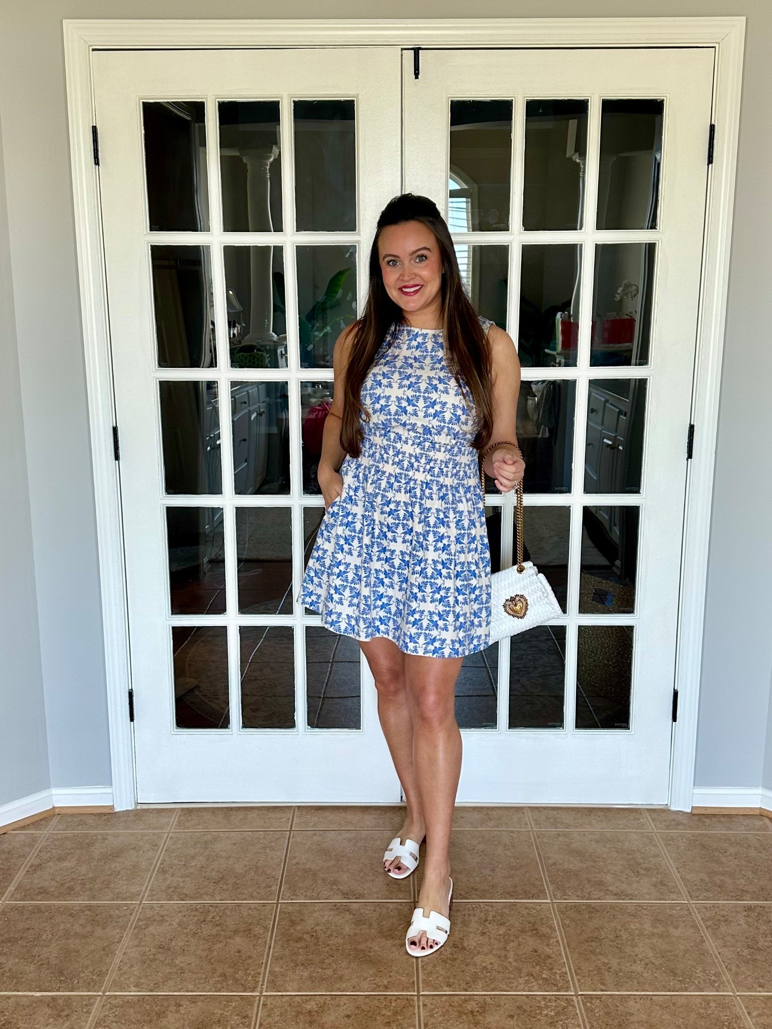 Another day another blue and white dress! 🩵🤍

Wearing my normal size medium#LTKSpringSale 

#LTKSeasonal #LTKFindsUnder50