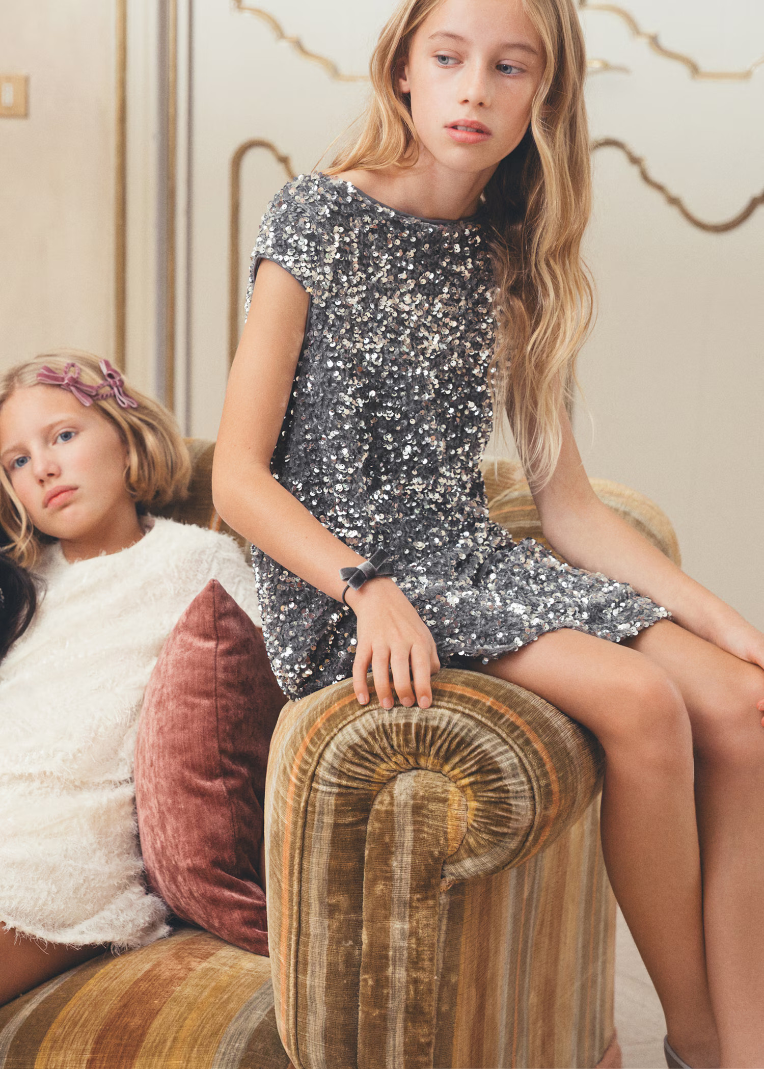Short dress with sequins | Mango (US/MX/AU)