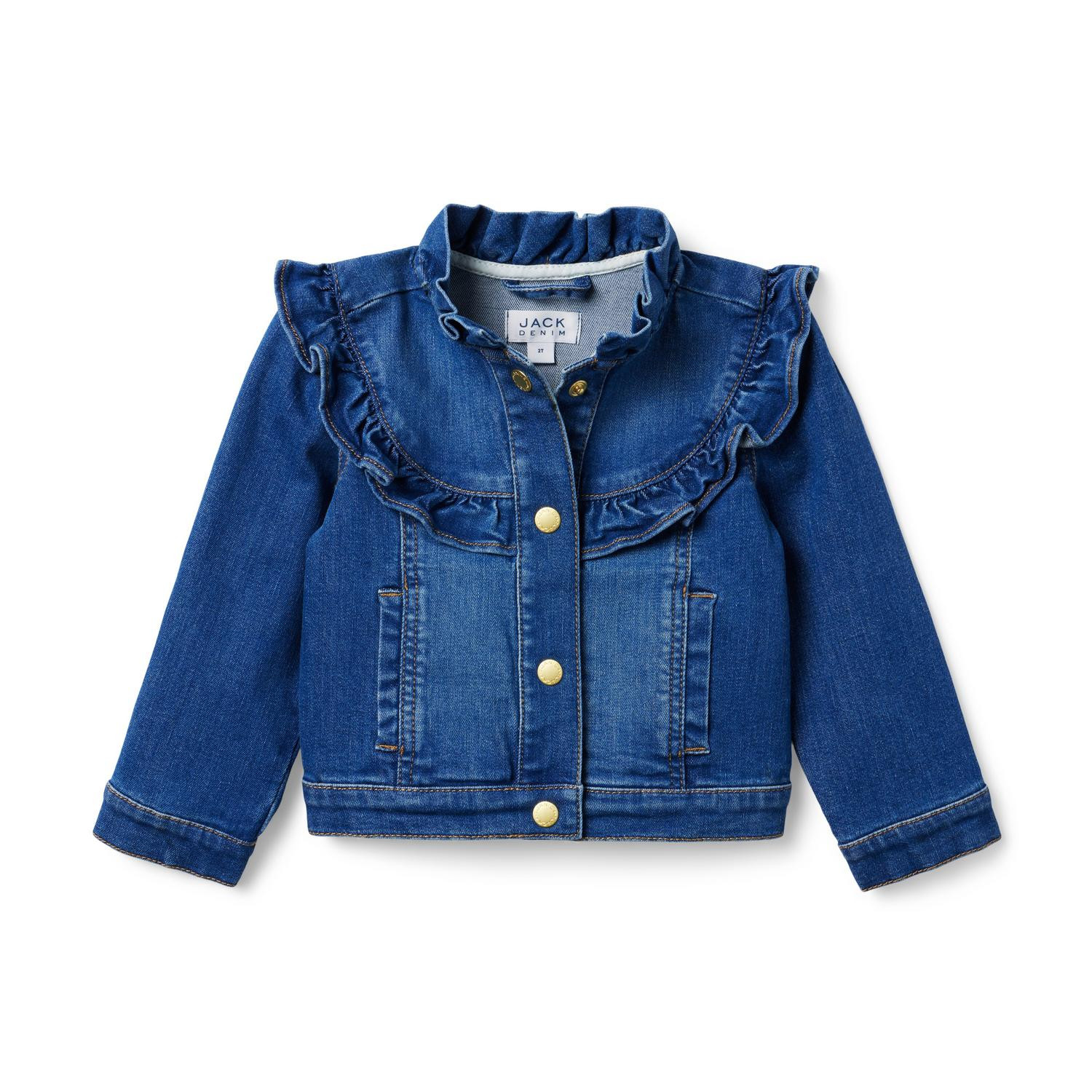 Ruffle Trim Denim Jacket | Janie and Jack