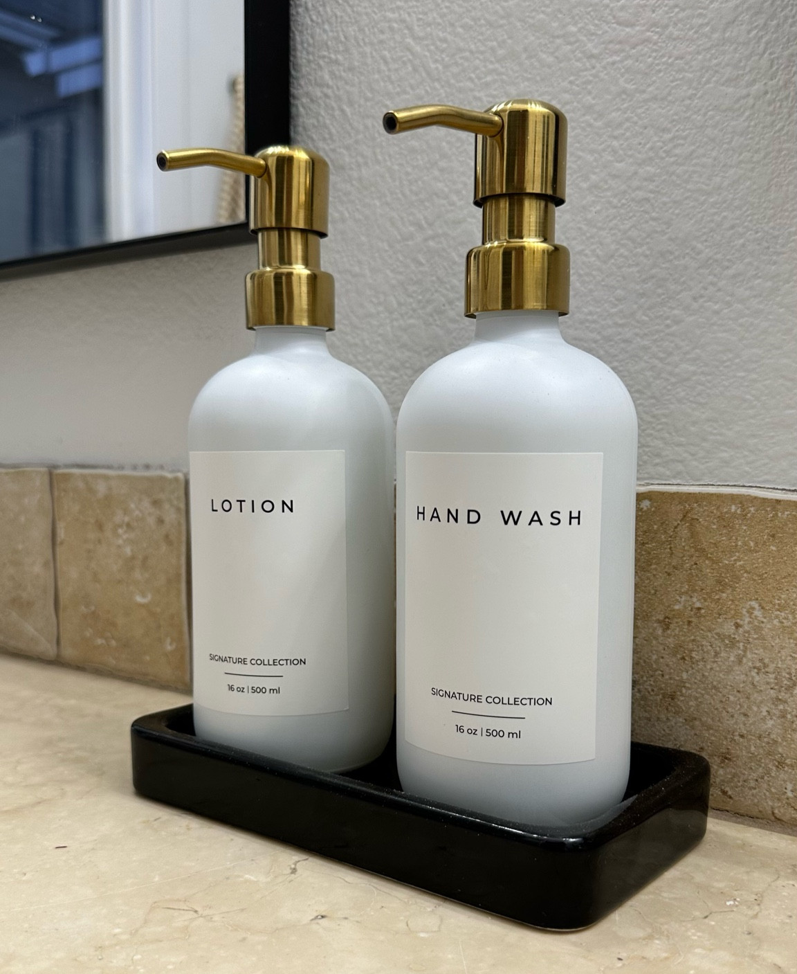 Bathroom Emerson glass high quality Soap Dispenser & location Dispenser with ceramic holder 


#LTKGiftGuide #LTKfindsunder50 #LTKhome