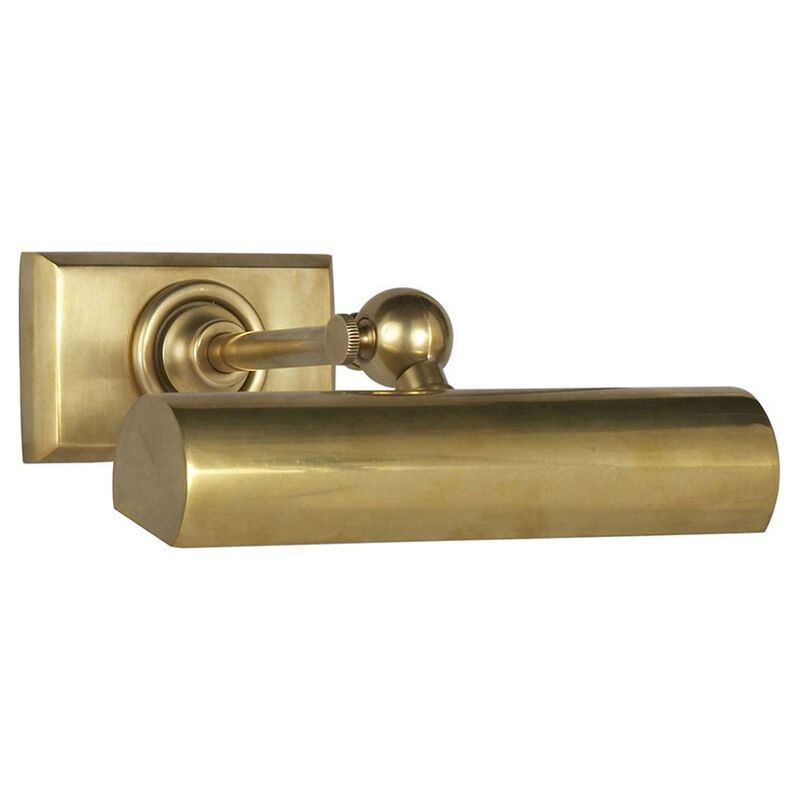 Cabinet Maker's 8" Picture Light, Antique Brass | One Kings Lane