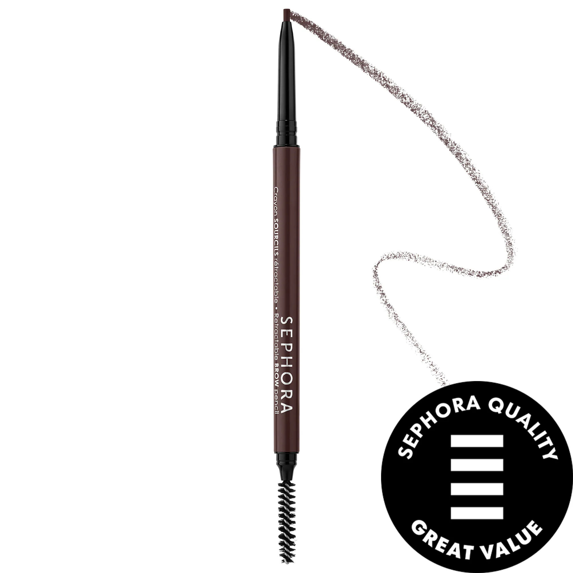 SEPHORA COLLECTION Retractable EyeBrow Pencil - Waterproof 08 Chocolate brown 0.003oz / 0.08g | Sephora (CA)