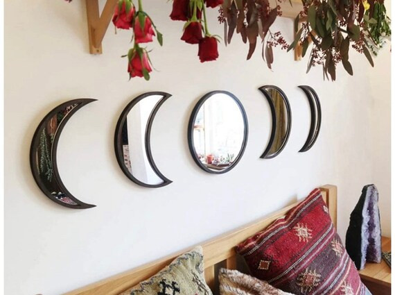 Bohemian Moon Phase Mirror Set | Etsy (US)