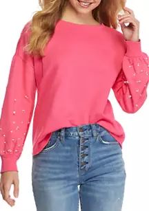 Women's Long Jewel Sleeve Sweatshirt | Belk