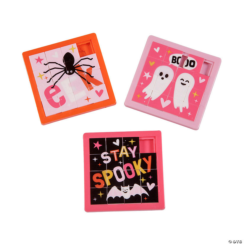 Mini Spooky Fun Halloween Slide Puzzles - 12 Pc. | Oriental Trading Company