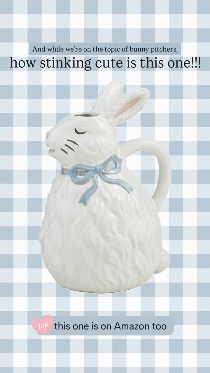 And while we’re on the topic of bunny pitchers, how stinking cute is this one!!!
