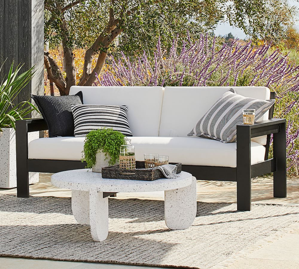 Malibu Metal Outdoor Sofa (77") | Pottery Barn (US)
