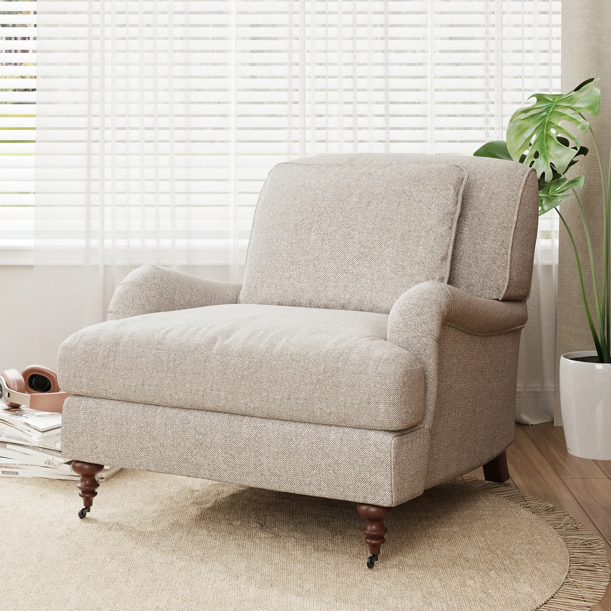 English Classic Roll Arm Chair | Wayfair North America