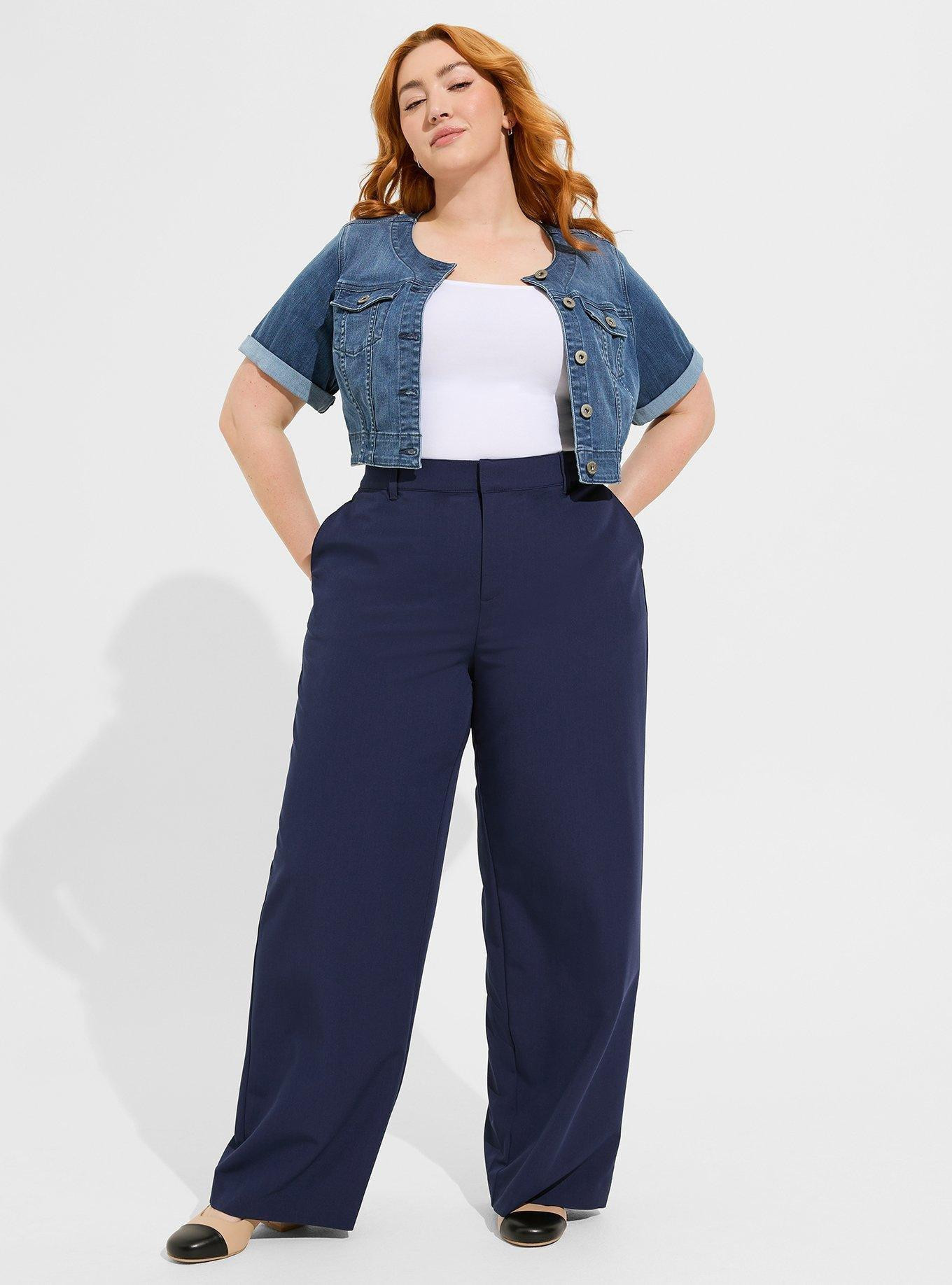 Wide Leg City Twill High Rise Pant | Torrid (US & Canada)
