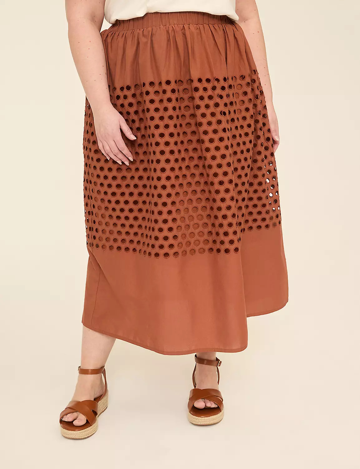 Eyelet Maxi Skirt | Lane Bryant (US)