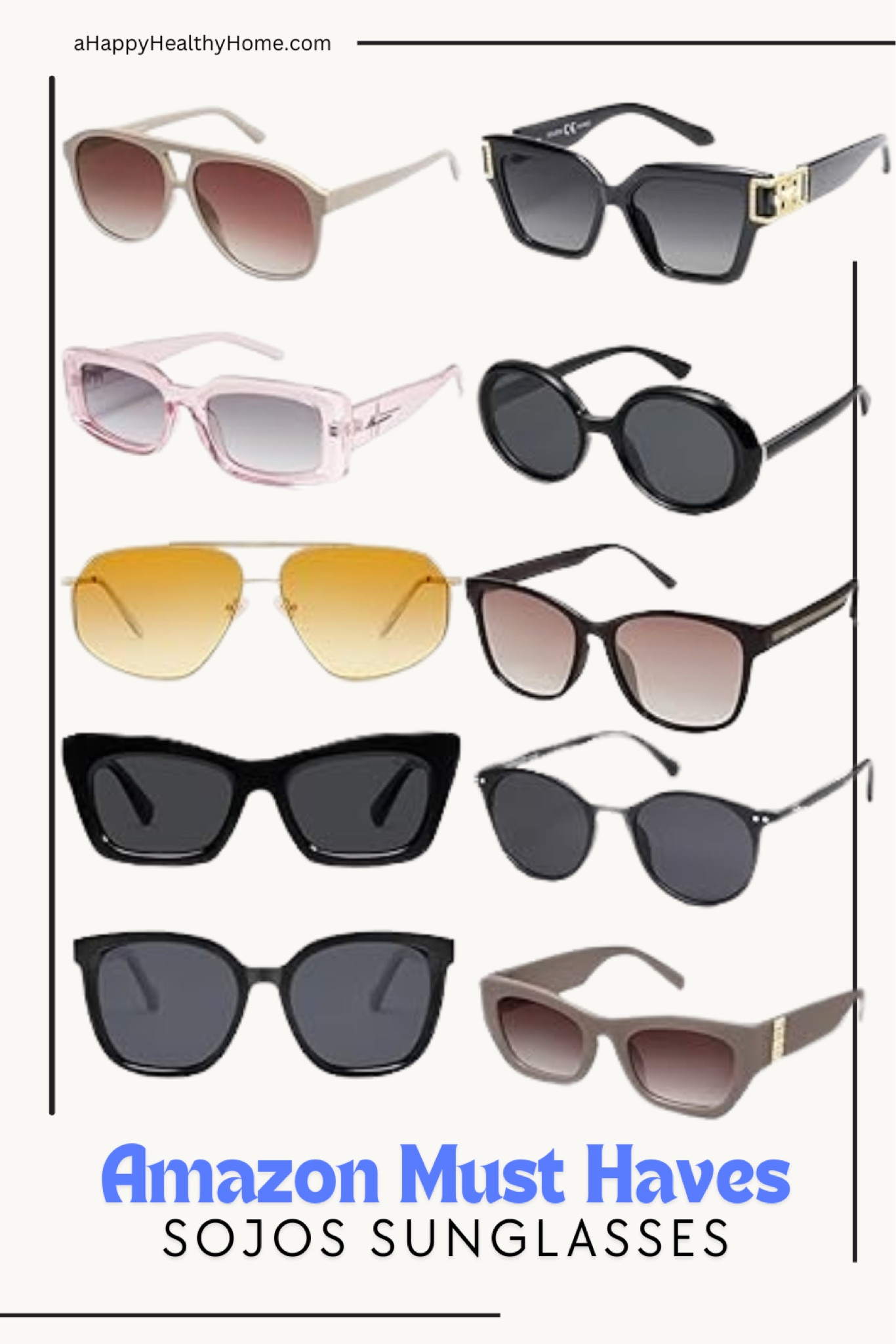 Top 10 Sojos Sunglasses from Amazon You’ll Love! 😎 Whether you’re looking for stylish shades for your next outdoor adventure or chic everyday wear, Sojos has you covered with trendy designs at affordable prices. Shop these must-have sunglasses and elevate your look! #SojosSunglasses #AmazonFinds #AmazonMustHaves #SunglassStyle #SummerEssentials #FashionAccessories

#LTKFindsUnder50 #LTKActive #LTKSaleAlert