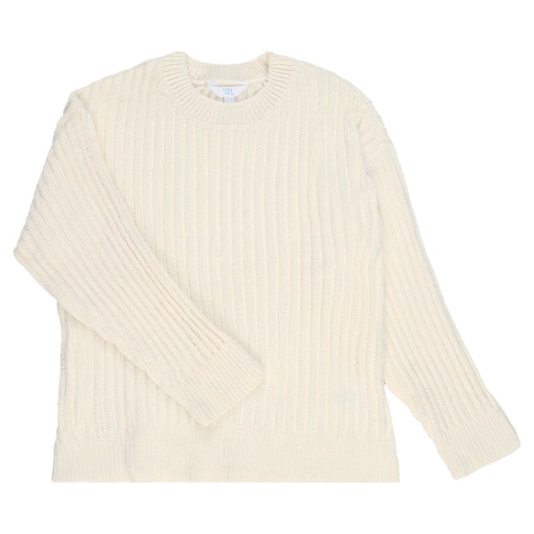 Time and Tru Women's and Women’s Plus Chenille Crewneck Sweater, Midweight, Sizes XS-4X | Walmart (US)