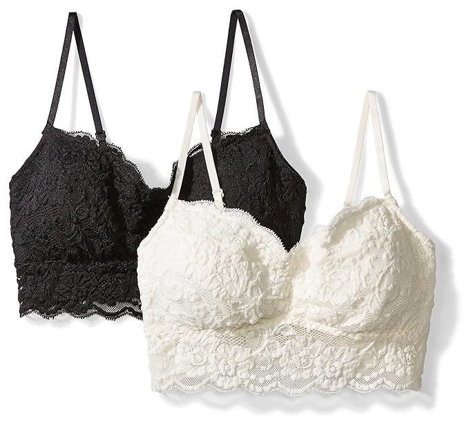 Amazon Brand - Mae Women's Lace Padded Bralette (for A-C cups) | Amazon (US)