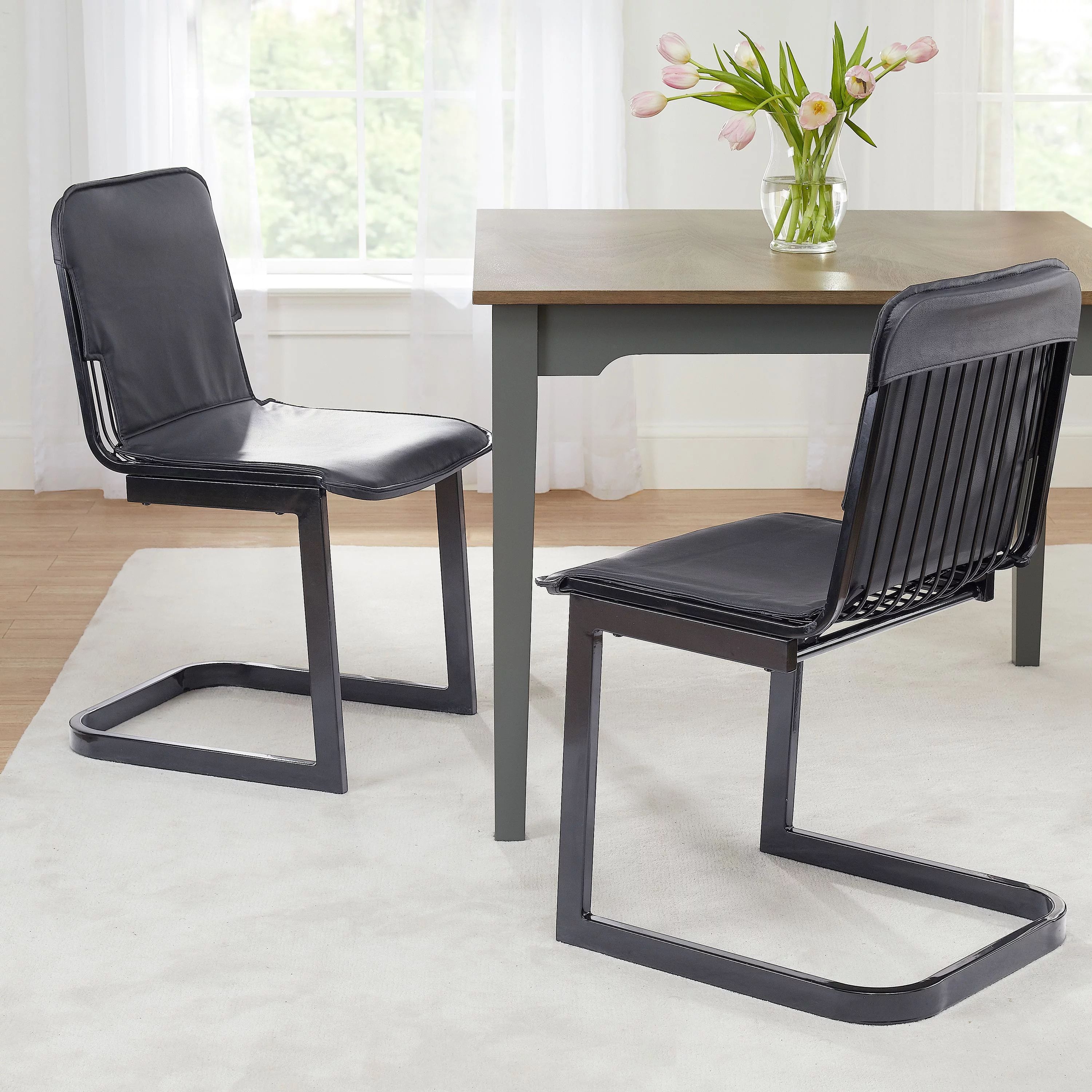 Better Homes & Gardens Winton Dining Chair, Set of 2, Black | Walmart (US)