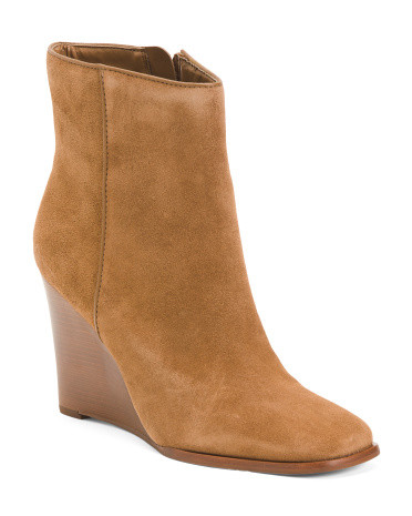 Susann Suede Wedge Booties | TJ Maxx
