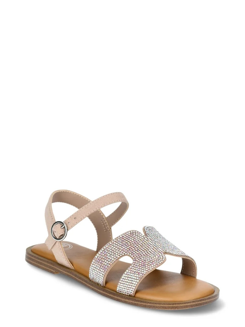 Wonder Nation Little & Big Girl Fashion Sandal | Walmart (US)