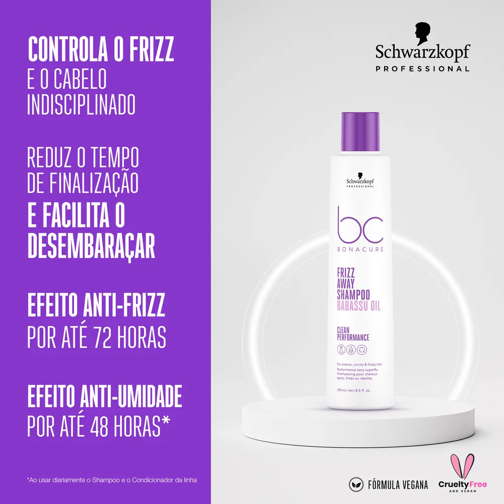 Shampoo Schwarzkopf Professional Bonacure Frizz Away 250 ml | Amobeleza (BR)