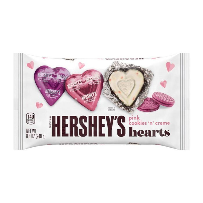 Hershey's Valentine's Pink Cookies 'n Crème  Hearts - 8.8oz | Target